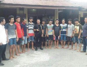 Pesta Narkoba di Jalan Balai Desa Sunggal, 10 Kuli Bangunan Diringkus Polisi