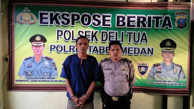 Bawa Lari Motor Simon, Tarigan Diamankan Polsek Delitua