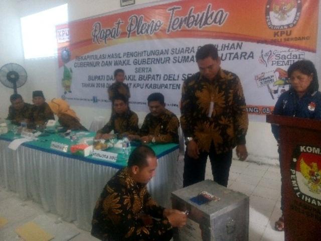 KPU Deli Serdang Laksanakan Pleno Hasil Pilkada Serentak