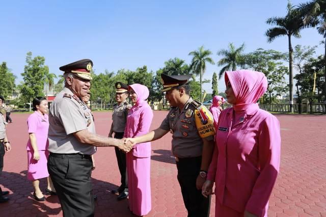 Kapoldasu Pimpin Apel Kenaikan Jabatan 310 Personil Polda Sumut