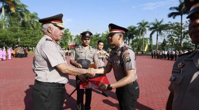 Kapoldasu Pimpin Apel dan Olahraga Bersama di Mapolda Sumut