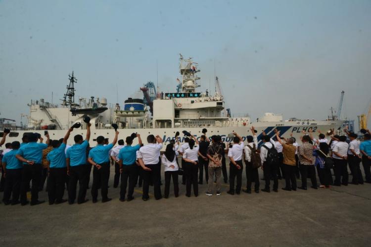 Direktur Latihan Bakamla Lepas Kepulangan JCG Tsugaru PLH-02