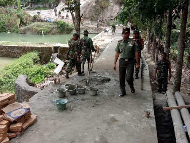 Komandan Korem 022/Pantai Timur Tinjau Lokasi TMMD di Jajaran Kodim 0207/Simalungun
