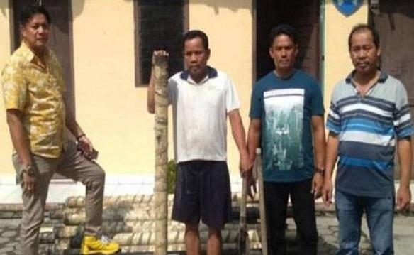 Polsek Hamparan Perak Deli Serdang Amankan 1 dari 3 Pelaku Pencuri Pipa Milik PT Pertamina