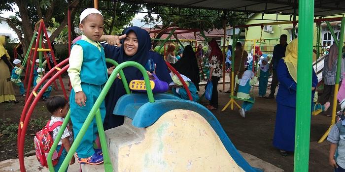 Hari Pertama Sekolah, YPI Al-Ikhlas Labuhanbatu Terima Ratusan Santri Baru