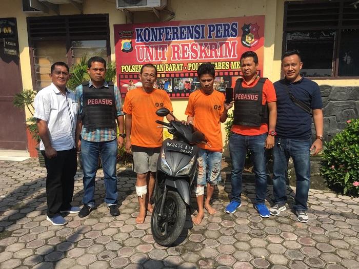 Polsek Medan Barat Tembak Dua Sindikat Kejahatan Jalanan