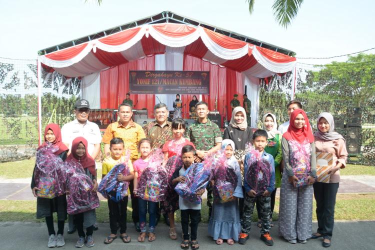 Wakil Bupati Deli Serdang Hadiri HUT Yonif 121 Macan Kumbang