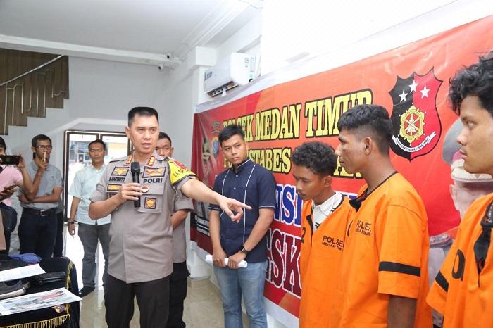Polisi Tangkap 3 Pelaku Begal Yang Juga Komplotan Curanmor di Medan