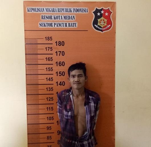 Polsek Pancurbatu Amankan Reza, Pria Yang Kerap Merampok di Tanjung Anom