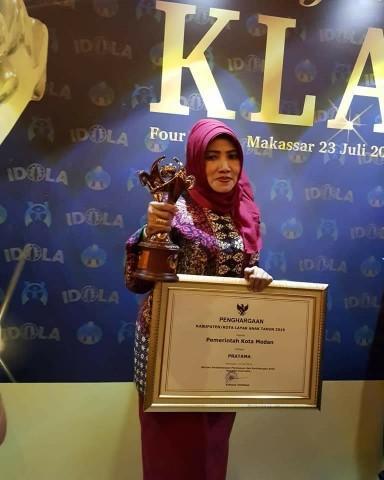 Kota Medan Kembali Mendapatkan Penghargaan Kota Layak Anak 2019 Kategori Pratama