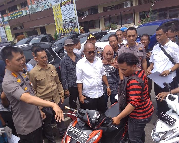 Operasi 3C Polrestabes Medan Berhasil Amannkan 56 Sepeda Motor Curian