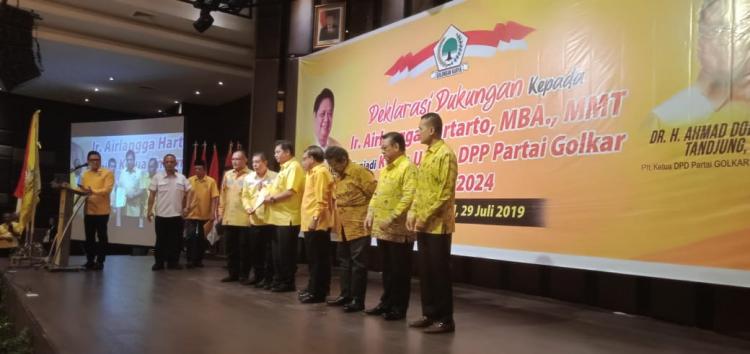 Dukungan Golkar Sumut Ke Airlangga Tanpa Paksaan