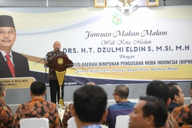 Walikota Medan Gelar Jamuan Makan Malam Peserta Rakerda HIPMI Sumut