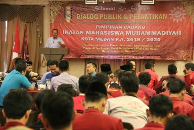 Hadiri Pelantikan Pimpinan Cabang IMM Kota Medan, Wakil Wali Kota Medan Ajak Mahasiswa Perangi Narkoba