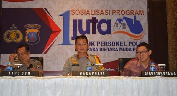 Wakapolda Sumut Sosialisasi Program Perumahan Bersubsidi Untuk Personil Polri & PNS Polda Sumut