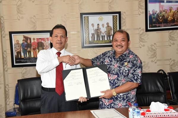 Implementasi E-Planning dam E-Budgeting, Pemko Gunungsitoli Jalin MoU dengan Pemkab Tapsel 