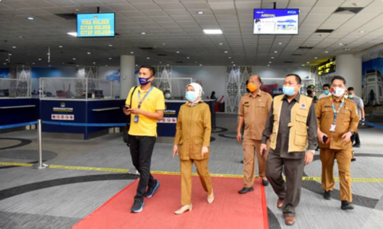 Sekdaprov Sumut Sabrina Tinjau dan Evaluasi Kesiapan Bandara Kualanamu Jelang New Normal