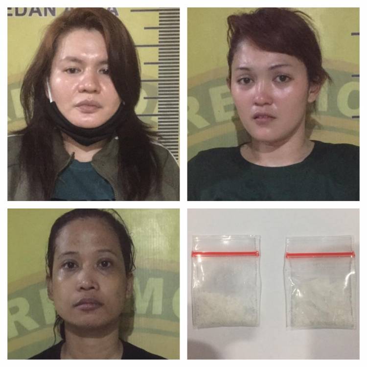 Lusi, Reni, Rika, Tiga Wanita Pengedar Sabu Digrebek Polisi di Rumah Sewa Jalan Denai