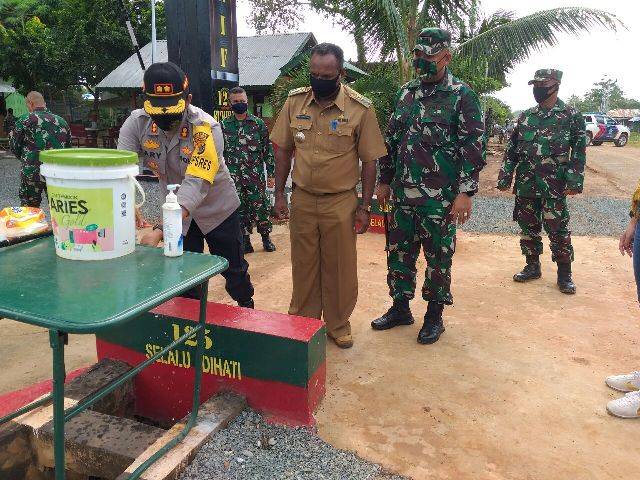 Dansatgas Yonif 125/Simbisa dan Kapolres Merauke Saling Kunjung Tingkatkan Sinergitas