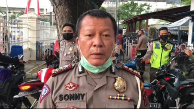Knalpot Blong Terjaring Razia Satlantas Polrestabes Medan dalam Operasi Patuh Toba 2020