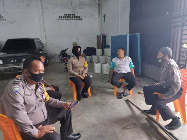 Polsek Medan Helvetia Silaturahim ke Ponpes Sejahtera, Imbau Masyarakat Terapkan Protokol Kesehatan