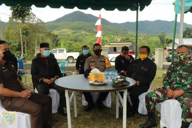 Bersama Forkopimda, Pj Bupati Pakpak Bharat Resmikan Desa Tangguh Bencana Desa Nduma Sindeka