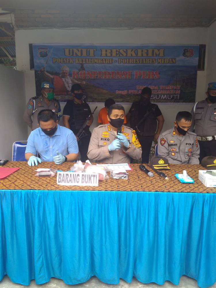 	Polsek Kutalimbaru Bongkar Peredaran Narkotika Jenis Sabu Jaringan Provinsi, Seorang Kurir Berhasil Ditangkap