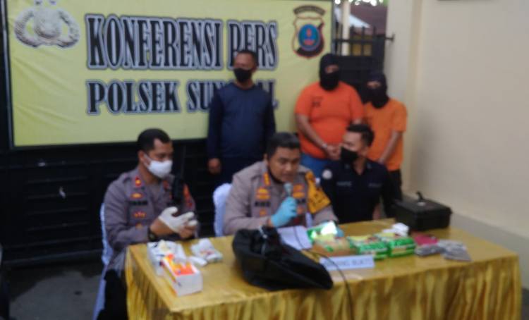 Polsek Sunggal Bongkar Jaringan Narkotika Internasional, 3 Kilo Sabu dan 2 Pria Diamankan