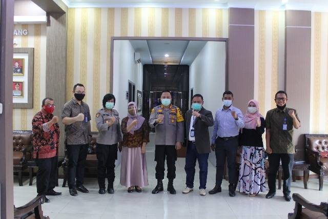 Kapolresta Deli Serdang Terima Kunjungan Promosi Fakultas Hukum UMA