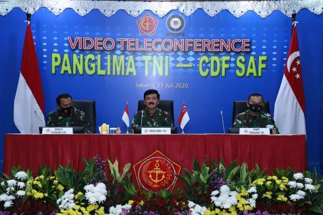 Panglima TNI dan Pangab Singapura Bahas Latihan dan Kerjasama Militer