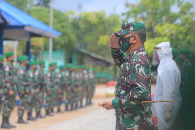 Komandan Korem 174 Merauke Kunjungi Satgas Pamtas RI-PNG Yonif Mekanis 516/CY