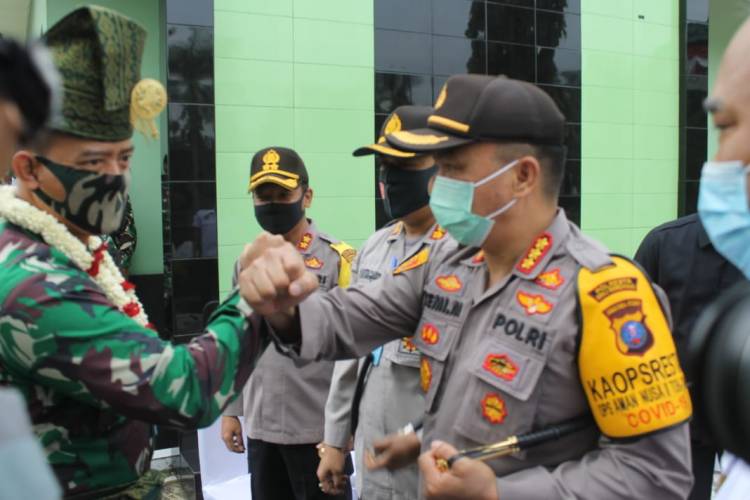 Kapolresta Deli Serdang Sambut Kunker Danrem 022/PT ke Kodim 0204/DS