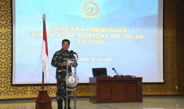 Seskoad Buka Pendidikan Perwira Staf Perencanaan Strategis ke-XX TA 2020 di Bandung