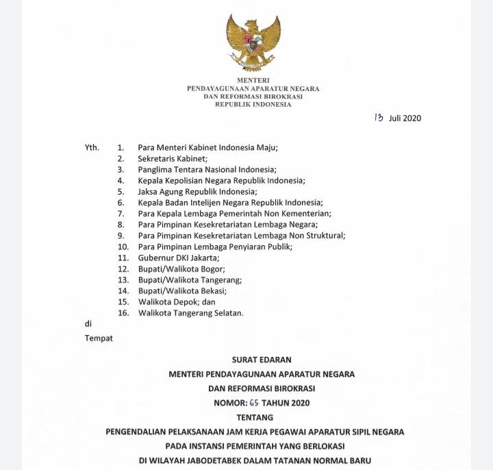 Kurangi Penumpukan Penumpang, Menteri PAN RB Minta Instansi Laksanakan Sistem &lsquo;Shift&rsquo;