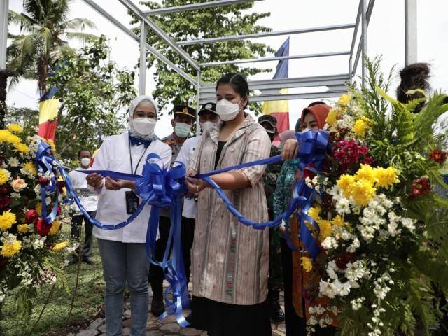 Kahiyang Ayu Resmikan Green House Hidroponik Kecamatan Medan Johor