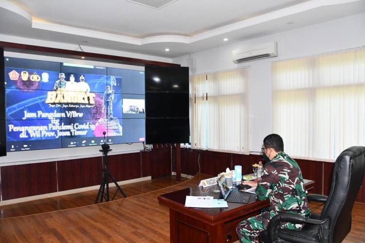 Antisipasi Klaster Covid, Pangdam V/Brawijaya Instruksikan Para Dansat Kumpulkan Informasi
