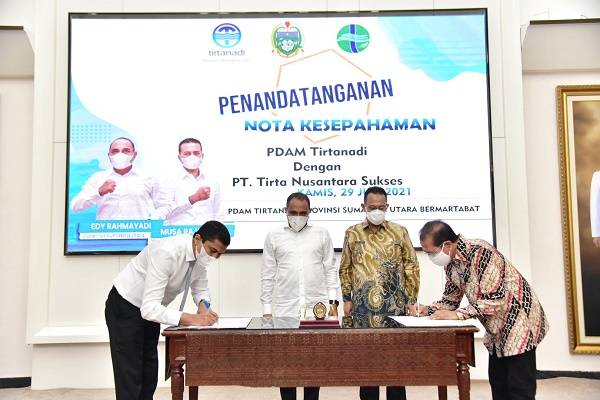 Gubernur Sumut Minta PDAM Tirtanadi Percepat Kejar Target Kebutuhan Air Minum Masyarakat