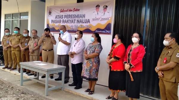 Pemkab Nias Utara Resmikan Pasar Rakyat Nalua