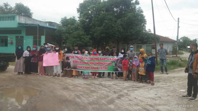 13 Tahun Sewa Tanah Wakaf Tak Dibayar, Pengurus dan Anak-anak Panti Asuhan Al-Jamiyatul Al-Washliyah Protes