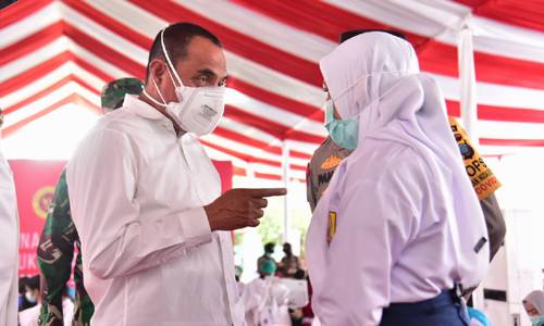 Kejar 70% Vaksinasi, Gubernur Sumut Minta Masyarakat Jemput Bola