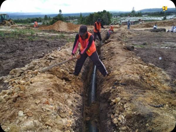 Kementerian PUPR Lanjutkan Pembangunan Sistem Irigasi Perpipaan dan Jalan Akses Food Estate di Humbahas
