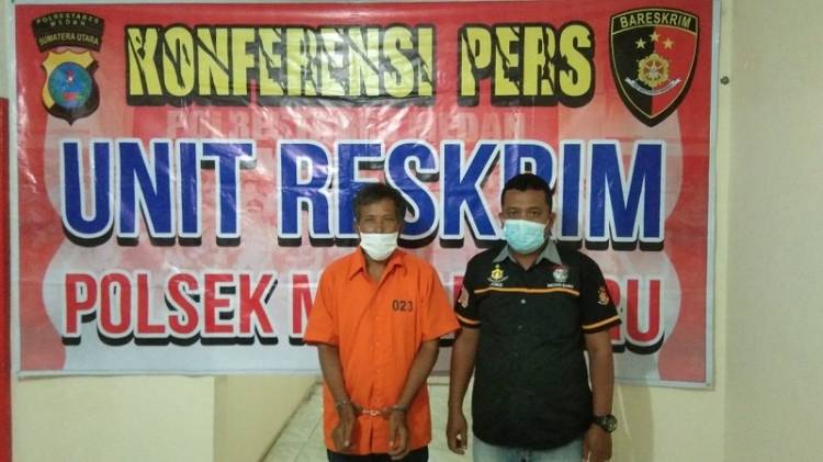 Nyambi Jadi Agen Judi Togel, Abang Betor Ditangkap Polisi di Jalan Karantina Medan
