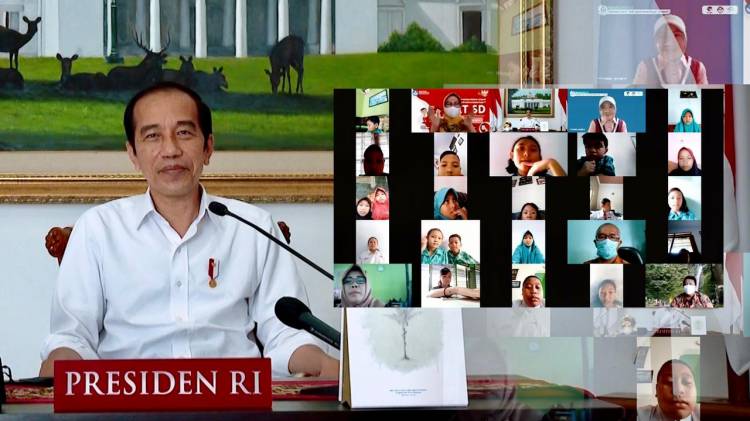 Hari Anak Nasional 2021, Presiden Minta Anak Indonesia Tetap Semangat Belajar Meski Tidak di Sekolah