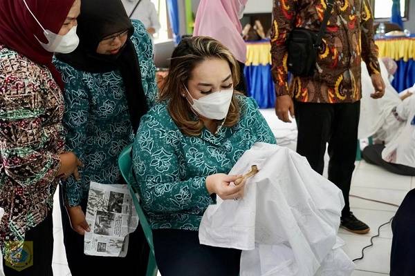 Tim PKK Pakpak Bharat Beri Pelatihan Batik Tradisional dari Bahan Gambir