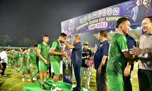  PSMS Juara Gubsu Edy Rahmayadi Cup 2022 Edy Rahmayadi Harap Sepakbola Sumut Semakin Maju