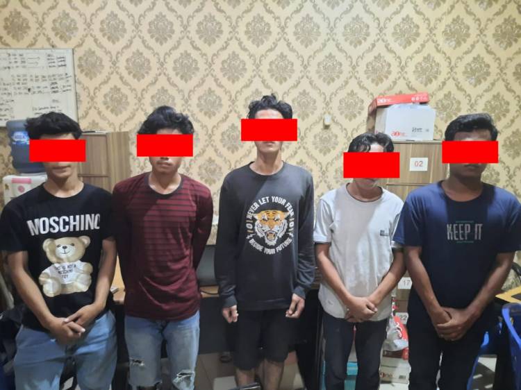 Sat Reskrim Polrestabes Medan Tangkap 8 Anggota Geng Motor di Sunggal dan Hamparan Perak 