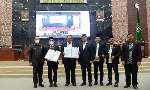  Ranperda Pembentukan dan Susunan Perangkat Daerah Diteken, Edy Rahmayadi : Agar Lebih Efektif dan Efisien