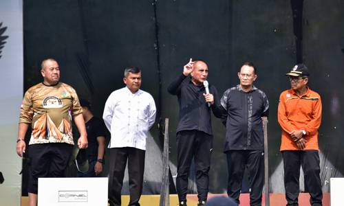 Adik-Adik Pramuka Bangga Kemah Bersama Gubernur Sumut Edy Rahmayadi