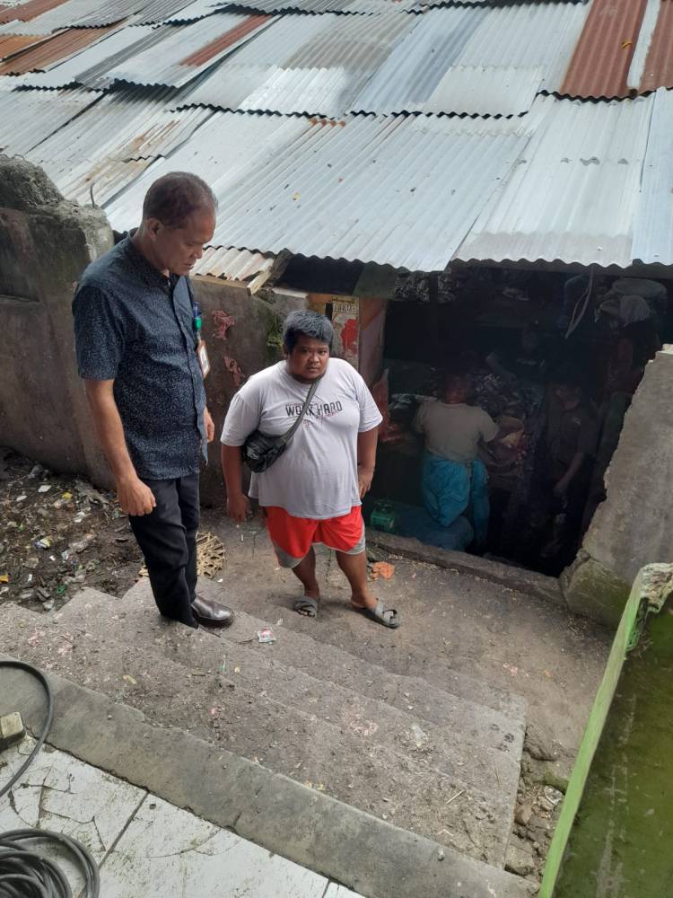 Tangga Penghubung Pasar Sukaramai dan Pasar Akik Dibenahi