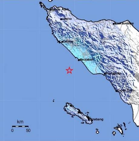 Pantai Barat Daya Meulaboh Diguncang Gempa Bumi Magnitudo 5,2